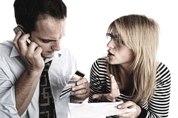 Couple stressed about money