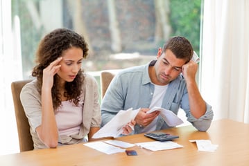 couple worried about credit card debt